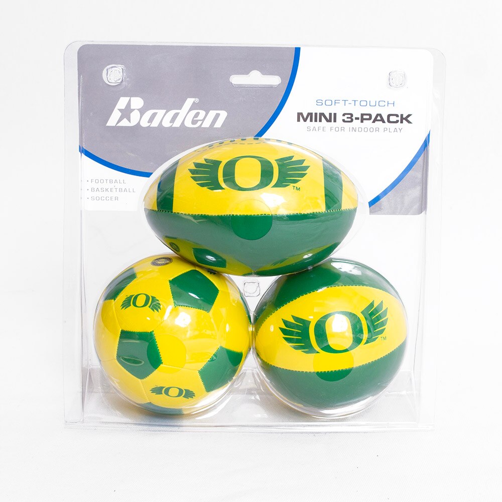 O Wings, Baden Sports, Green, Balls, Sports, 4", Basketball, Three Ball Set, Soft Touch, 678660